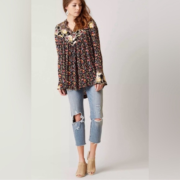 Free People Wildflower Fields Tunic Large - Picture 4 of 13